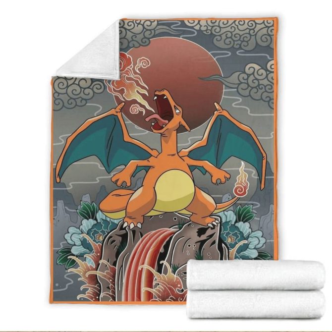 Cozy Dragon Design Throw Blanket - Vibrant, Soft, Perfect For Fans & Home Decor - Image 2