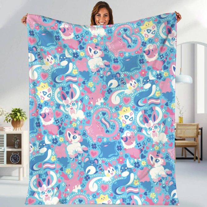 Cozy Cartoon Animals Throw Blanket – Cute & Colorful Design For Kids' Rooms