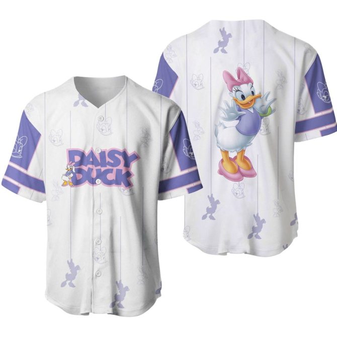 Daisy Duck Baseball Jersey – Stylish Disney Apparel For Fans