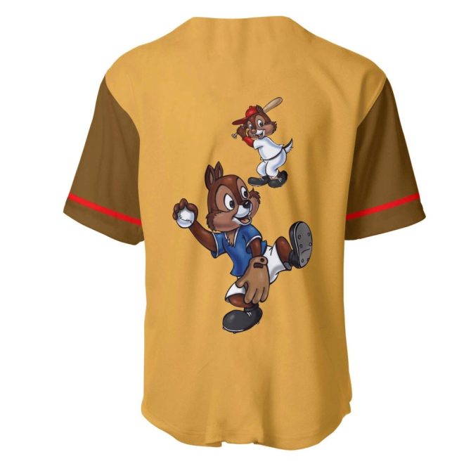 Chip 'N Dale Baseball Jersey – Fun Cartoon Sports Tee For Kids & Adults - Image 3