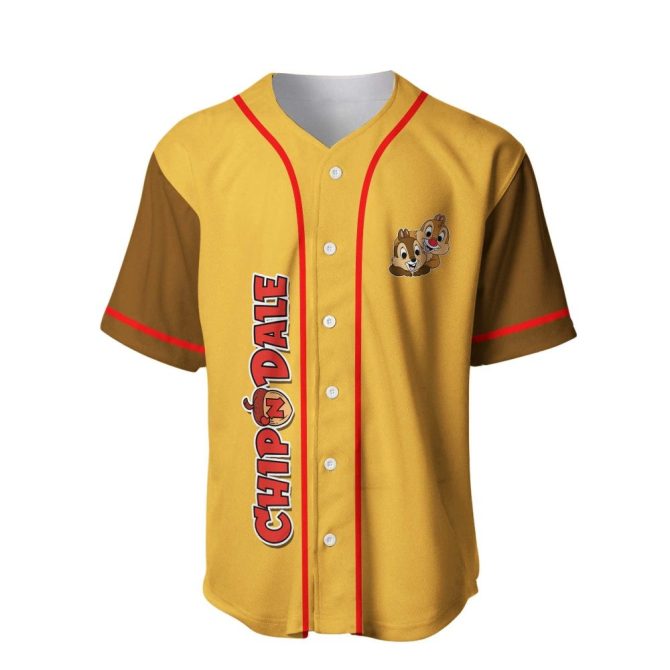 Chip 'N Dale Baseball Jersey – Fun Cartoon Sports Tee For Kids & Adults - Image 2