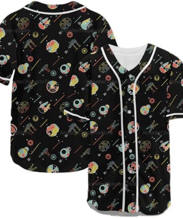 Unisex Space-Themed Baseball Jersey - Vibrant Galaxy Print, Perfect For Sci-Fi Fans!
