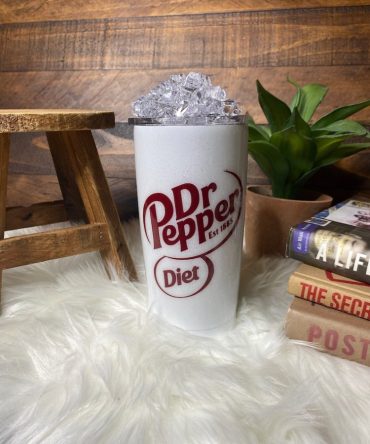 Stylish Dr Pepper Tumbler - Diet Soda - 20Oz Insulated Cup - Tumbler Cup