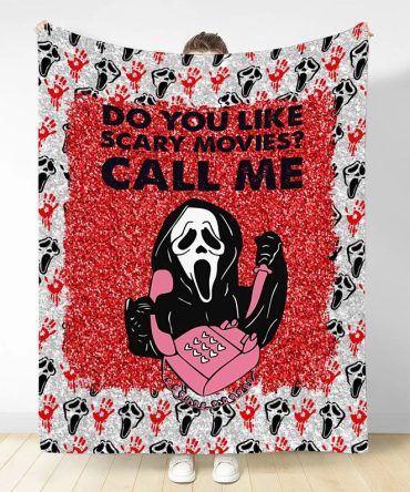 Cozy Horror Movie Blanket – Perfect For Scary Movie Nights , Unique Gift Idea