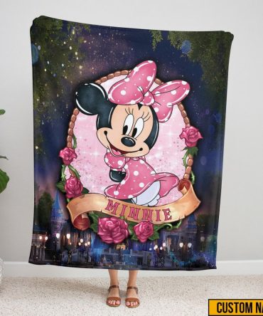 Customizable Minnie Mouse Blanket - Personalized Cozy Gift For Kids & Fans