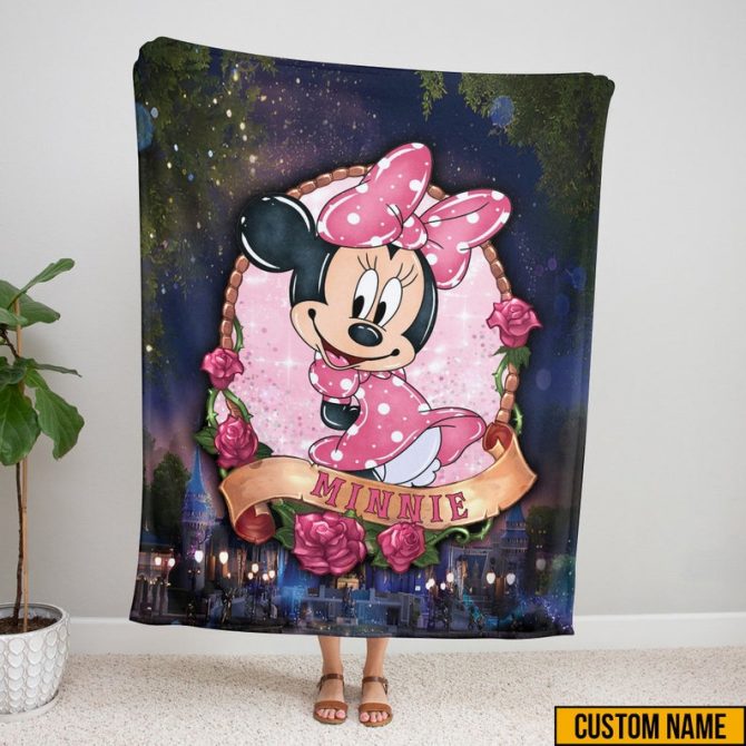Customizable Minnie Mouse Blanket - Personalized Cozy Gift For Kids & Fans