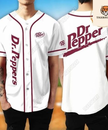 Dr Pepper Baseball Jersey - Stylish, Durable Fan Gear For All Sizes