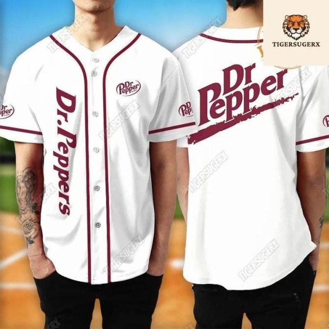 Dr Pepper Baseball Jersey - Stylish, Durable Fan Gear For All Sizes