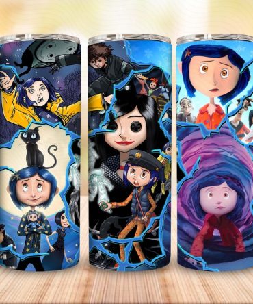 Coraline Inspired Tumbler – Vibrant Stainless Steel Travel Mug, 20Oz – Perfect Gift For Fans!