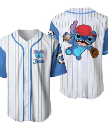 Disney Stitch Baseball Jersey – Cute & Colorful Sports Fan Apparel For Kids & Adults