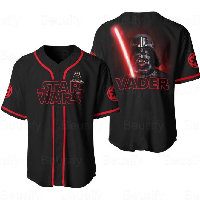 Star Wars Darth Vader Baseball Jersey - Unleash The Force In Style!