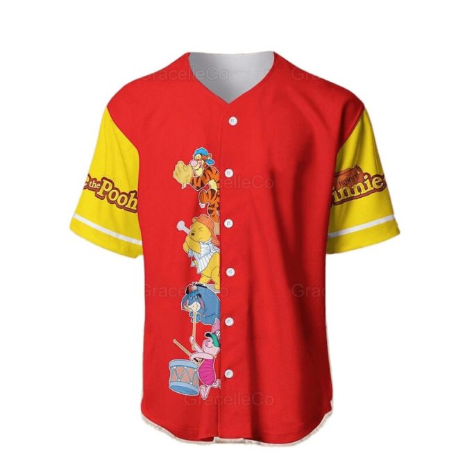 Colorful Cartoon Baseball Jersey - Fun Characters Design, Unisex - Image 2
