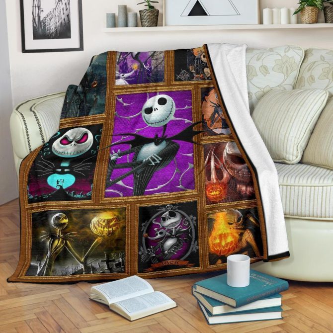 Cozy Nightmare Inspired Throw Blanket – Perfect For Halloween & Movie Fans! - Image 2