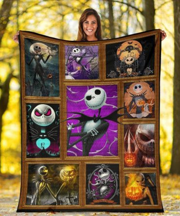 Cozy Nightmare Inspired Throw Blanket – Perfect For Halloween & Movie Fans!