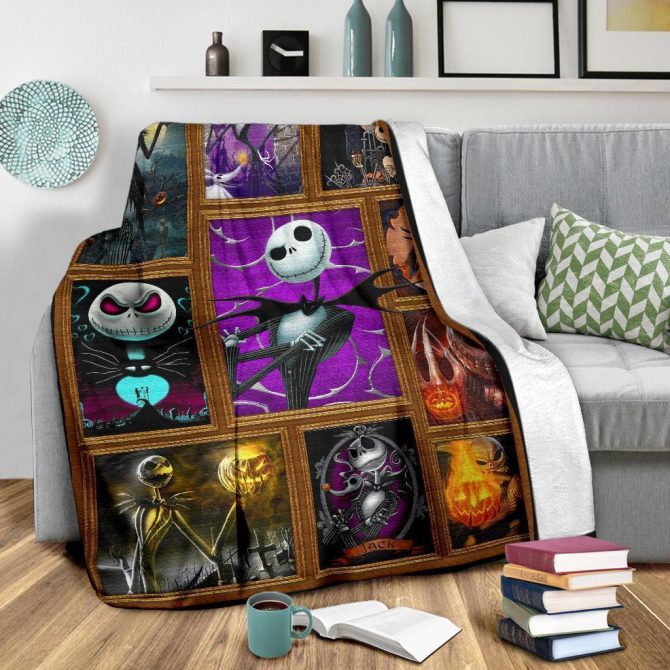 Cozy Nightmare Inspired Throw Blanket – Perfect For Halloween & Movie Fans! - Image 4