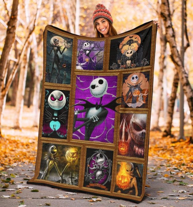 Cozy Nightmare Inspired Throw Blanket – Perfect For Halloween & Movie Fans! - Image 5