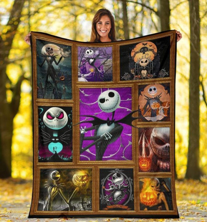 Cozy Nightmare Inspired Throw Blanket – Perfect For Halloween & Movie Fans!