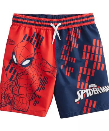 Marvel Spider-Man Kids' Swim Trunks - Fun & Durable Beachwear For Boys