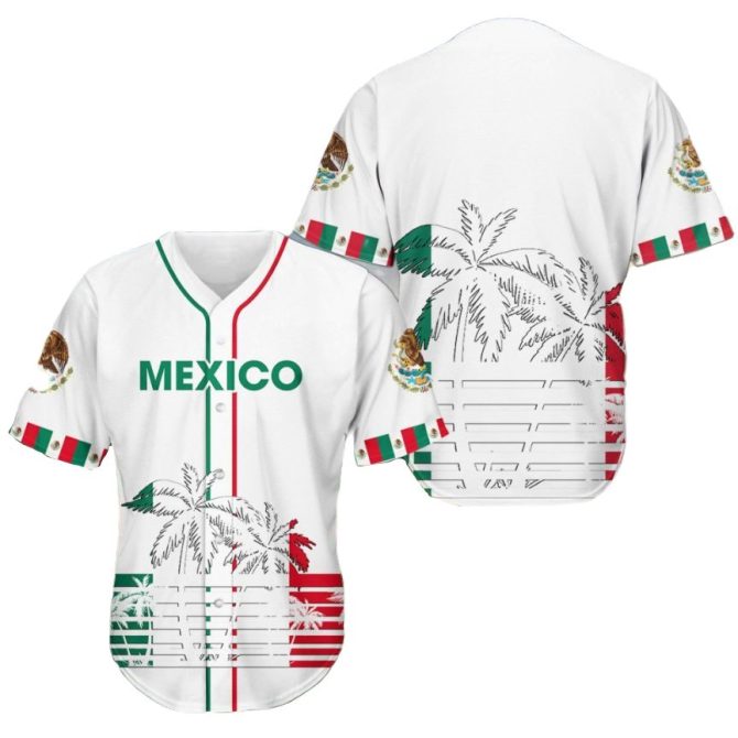 Vibrant Mexico Baseball Jersey - Celebrate Style & Culture Today!