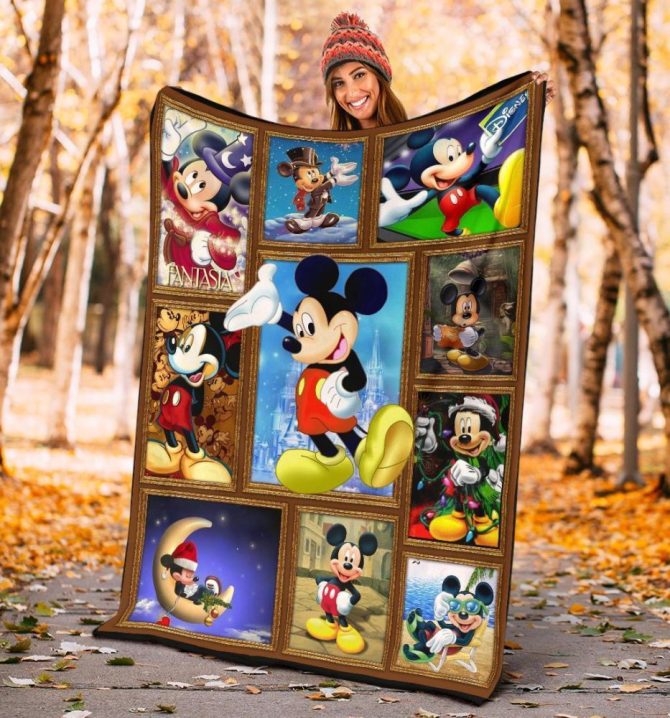 Cozy Disney Mickey Mouse Collage Blanket - Vibrant Design, Perfect Gift For Fans - Image 5