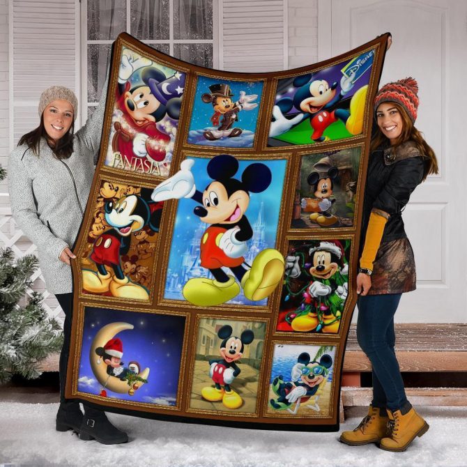 Cozy Disney Mickey Mouse Collage Blanket - Vibrant Design, Perfect Gift For Fans - Image 6