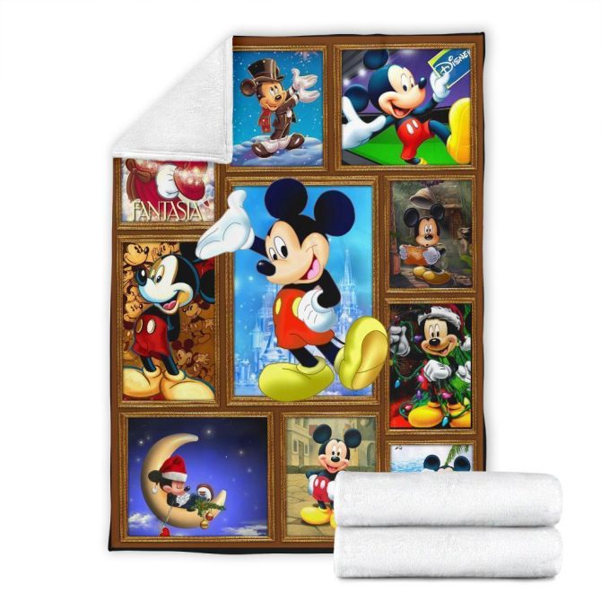 Cozy Disney Mickey Mouse Collage Blanket - Vibrant Design, Perfect Gift For Fans - Image 7