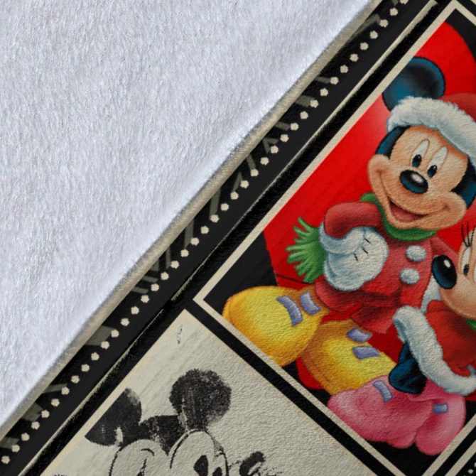 Cozy Romantic Mickey & Minnie Love Quote Blanket - Perfect Gift For Couples - Image 8