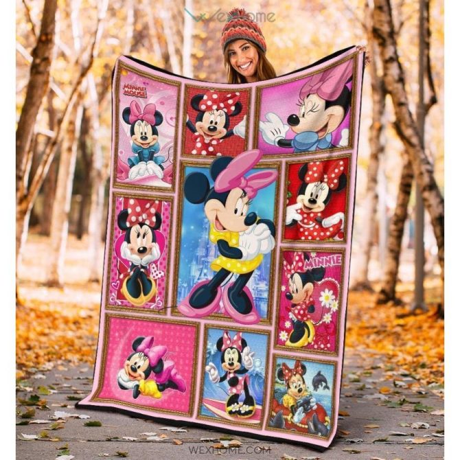 Cozy Minnie Mouse Fleece Blanket - Kids Cartoon Throw For Bed & Couch - Image 5