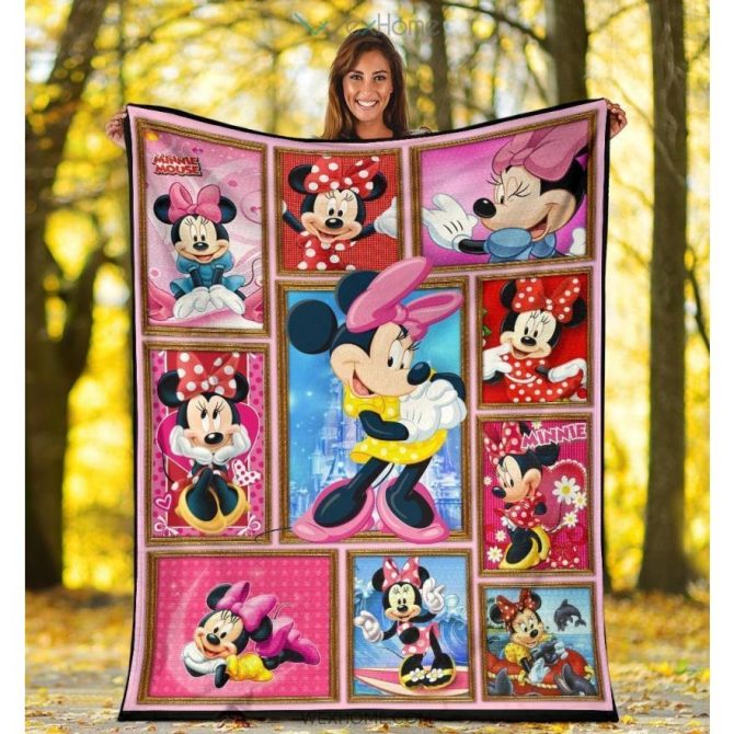 Cozy Minnie Mouse Fleece Blanket - Kids Cartoon Throw For Bed & Couch - Image 6