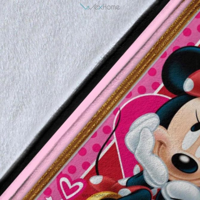 Cozy Minnie Mouse Fleece Blanket - Kids Cartoon Throw For Bed & Couch - Image 8