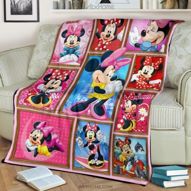 Cozy Minnie Mouse Fleece Blanket - Kids Cartoon Throw For Bed & Couch - Image 3