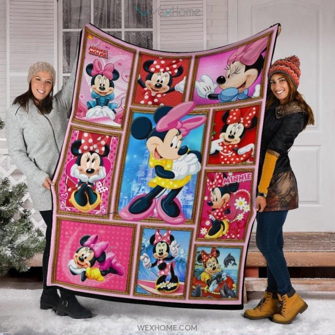 Cozy Minnie Mouse Fleece Blanket - Kids Cartoon Throw For Bed & Couch - Image 7