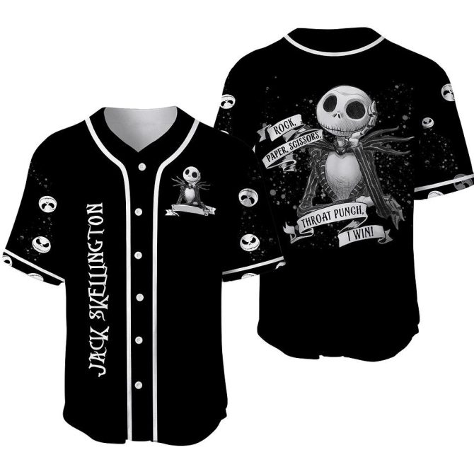 Unisex Halloween Baseball Jersey - Skeleton Graphic, Unique Design - Perfect Gift!