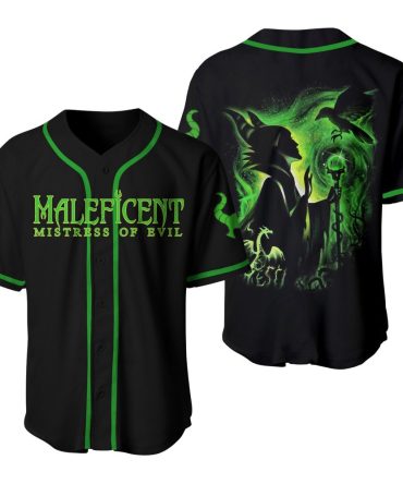 Maleficent Mistress Of Evil Baseball Jersey - Unisex Gothic Style Top