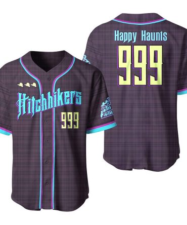 Haunted Hitchhikers Baseball Jersey - Happy Haunts 999 Design - Limited Edition