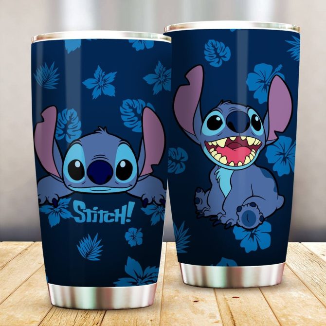 Stitch Insulated Tumbler - 20Oz Double Wall Stainless Steel Travel Mug With Lid