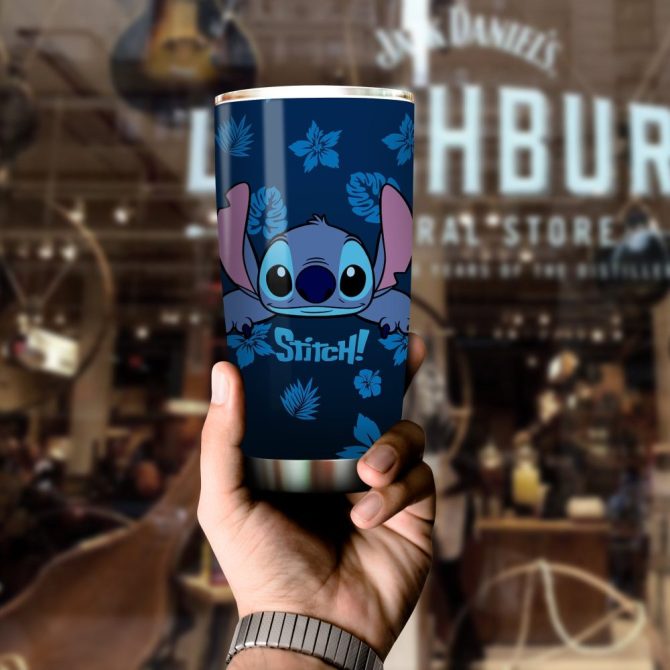 Stitch Insulated Tumbler - 20Oz Double Wall Stainless Steel Travel Mug With Lid - Image 5