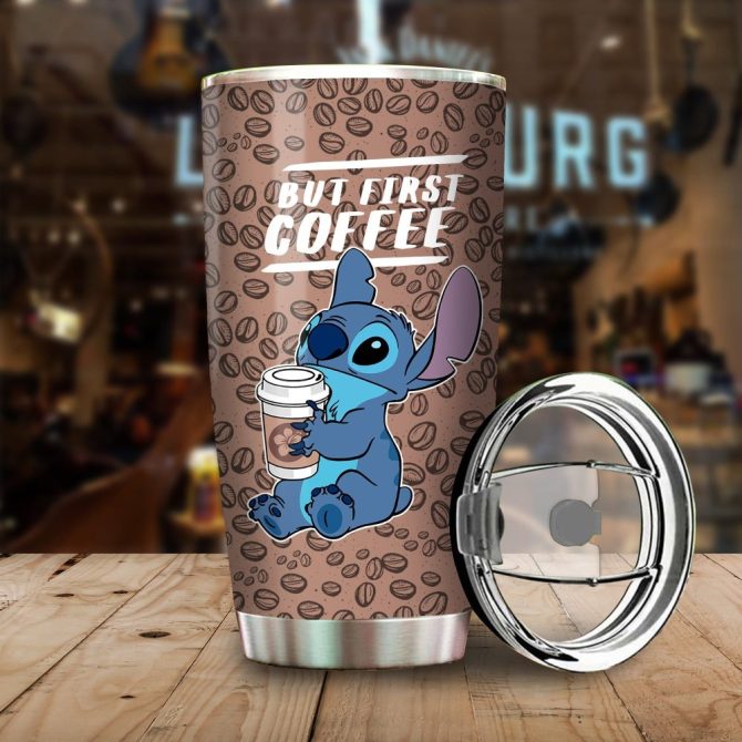 Stainless Steel Coffee Tumbler With Adorable Alien Design - 20Oz Insulated Travel Mug