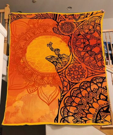 Vibrant Mandala Sunburst Tapestry Throw Blanket - Boho Chic Home Decor