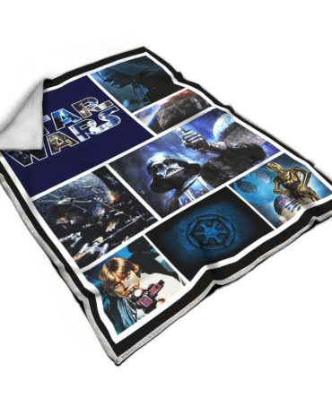 Cozy Star Wars Fleece Blanket - Iconic Characters & Scenes - Perfect Gift For Fans