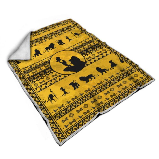 Cozy Safari-Themed Fleece Blanket - Perfect For Movie Nights & Decor - Image 2