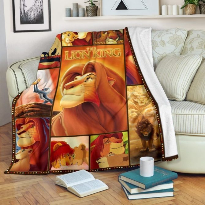 Cozy Lion King Fleece Blanket - Vibrant Disney Throw For Kids & Adults, Perfect Gift!