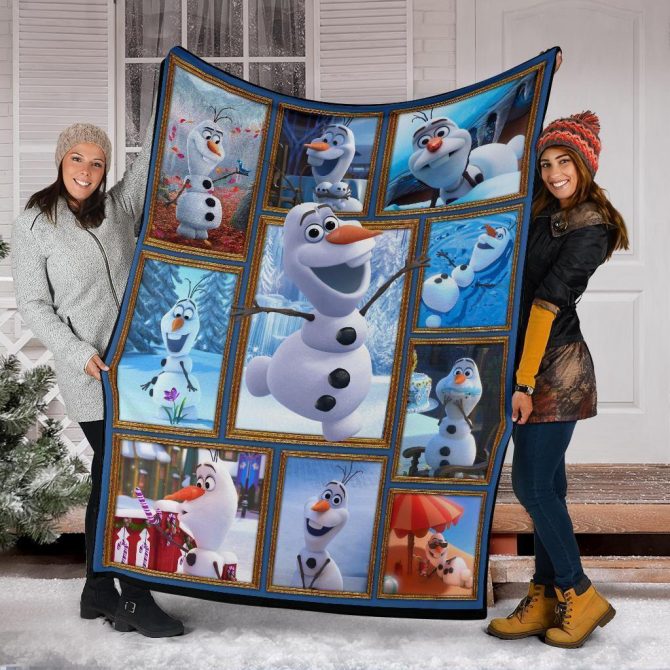 Cozy Olaf Fleece Blanket - Perfect Gift For Disney Fans & Kids - Soft, Warm & Vibrant Design - Image 6