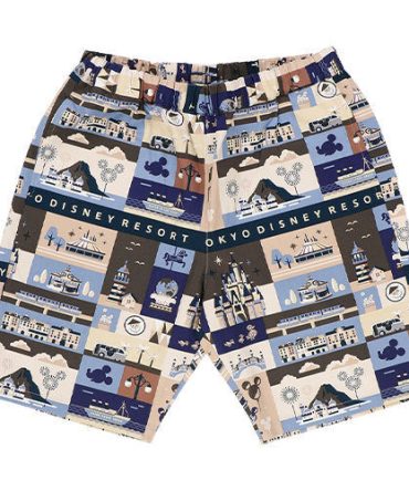 Tokyo Disney Resort Kids' Shorts – Colorful Cartoon Print, Summer Fun Apparel