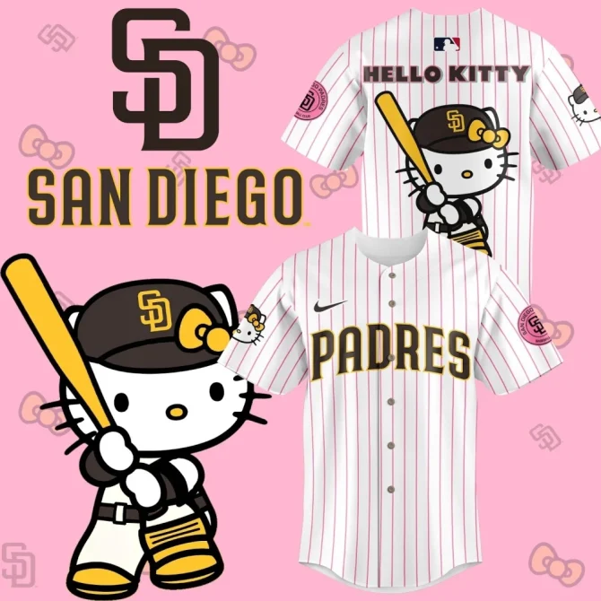 Hello Kitty X San Diego Padres Jersey – Limited Edition Fan Gear For All Ages