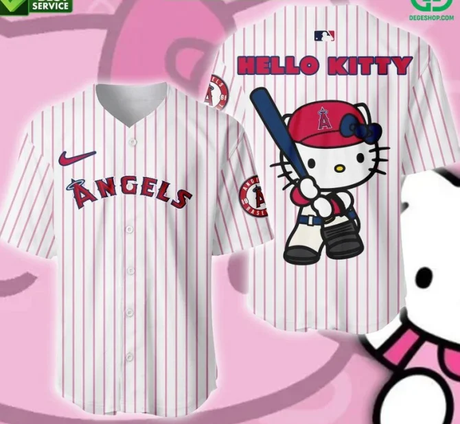 Hello Kitty Angels Baseball Jersey – Cute & Sporty Fan Gear!