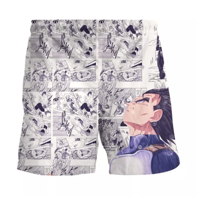 Anime-Style Graphic Swim Shorts - Unique Manga Print Beachwear For Men - Image 2