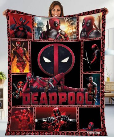 Cozy Up With Deadpool Fleece Blanket – Marvel Hero Design For Fans!