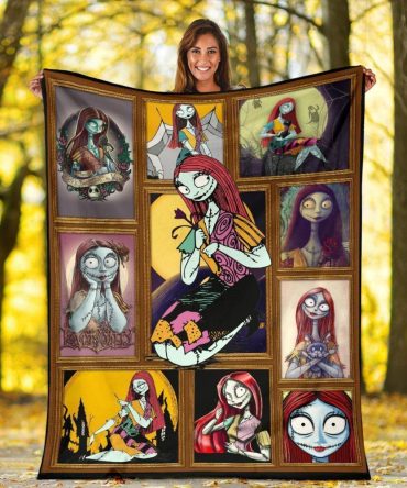 Cozy Nightmare Before Christmas Blanket – Sally Character Collage For Fans, Soft & Warm Throw