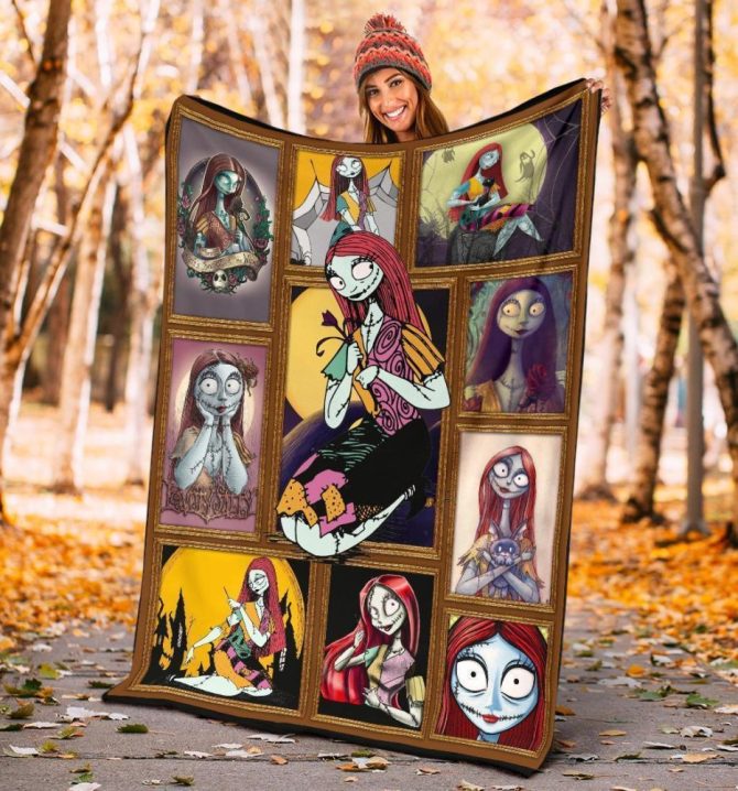 Cozy Nightmare Before Christmas Blanket – Sally Character Collage For Fans, Soft & Warm Throw - Image 5